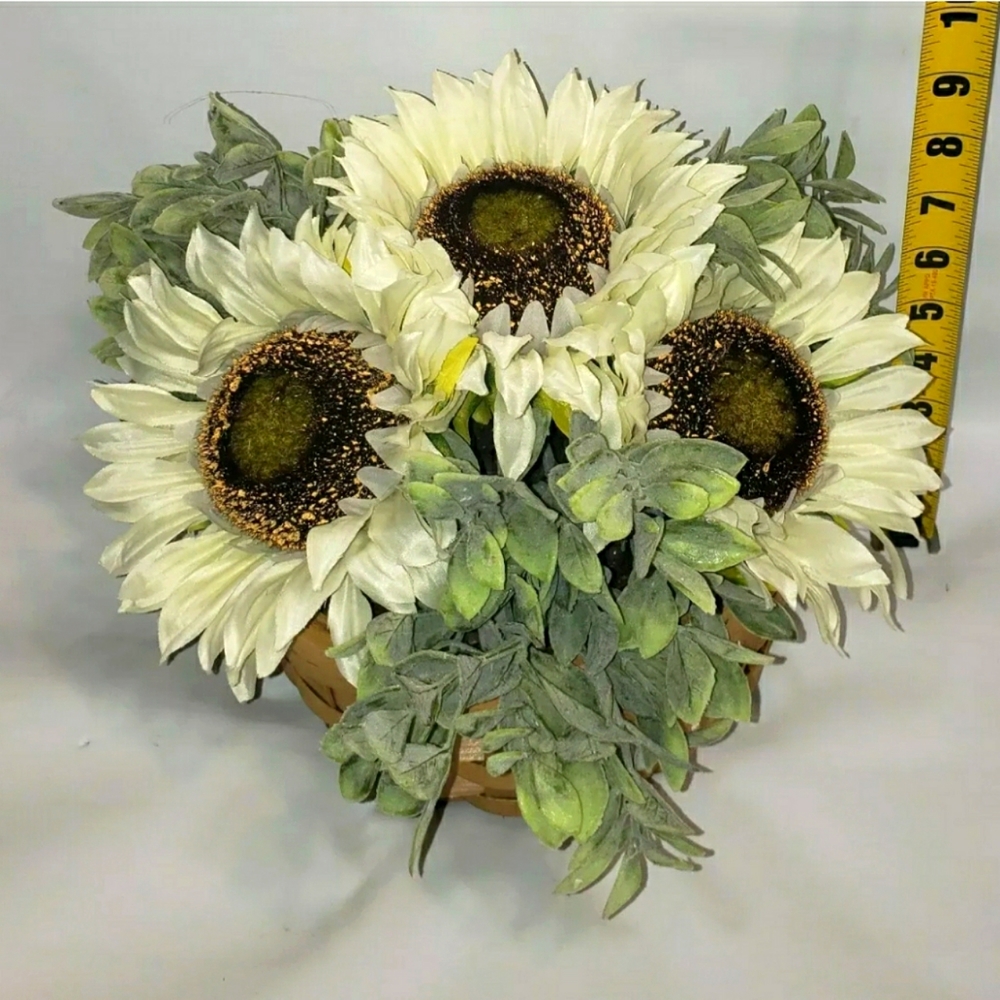 Artificial Sunflower Mixed Flowers Artificial Arrangement in Decorative weave